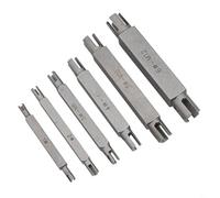6PCS Broken Tap Extractor Set with Hex Double Head for Removing Stripped Screws, /5/6/8/10/12 Screw Removal Tools Made of Alloy Steel