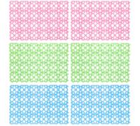 6pcs Bunny Foot Mat Hollow Grid Plastic Cage Pad for Small Pets | Cuttable and Splicable Design, Drainage Holes and Smooth Surface, Stable Footing over Wire Floors