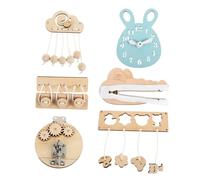 6pcs Busy Board Montessori Sensory Activities for Fine Motor Skills Development Engaging Educational for Boys and Safe DIY Playtime Fun