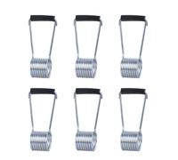 6Pcs Butterfly SelfClosing Automatic Door Close with Rubber Bumper Spring Hinge Door Close for Butt Hinge Pin Torsions Spring