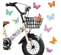 6Pcs Butterfly Stickers 75 Butterflies,High Visibility Adhesive Stickers Set Warning Sticker Waterproof Safety Helmet Sticker Decoration for Bike Bicycle Skateboard Cycling Helmets Room Cabinet Decals