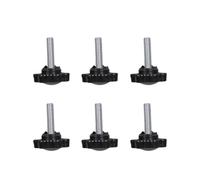 6Pcs Button Head Ergonomic Knob Hexagonal Head Handle Hand Screw Knurled Hand Tighten Adjusting Bolt Enduring Industrial Screws Ergonomic Knob