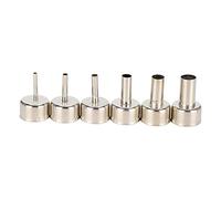 6pcs Buzzle Hot Air Gun Set Air Outlet Tips Accessories for 858 Gun Ther Gun Smd Rework Station with 3mm 4mm 5mm 8Mm 10Mm 12Mm Diameter