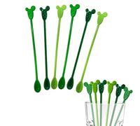 6Pcs Cactus Cocktail Stirrers, Reusable Plastic Drink Mixing Sticks for Summer Parties, Fun Bar Accessories and Cocktail Sticks Gift Set