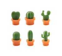 6PCS Cactus Fridge Magnets,3D Mini Cute Plant Refrigerator Magnets,Fun Cactus Fridge Magnets for Whiteboard Office Kitchen Home Decor Refrigerator