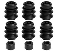 6Pcs Caliper Brake Slide Pin Kit, Brakes Caliper Rebuild Kit With Rubber Bushings & Sealing Rings, Automotive Brake Hardware For Most Compatible Vehicles, Car Accessories Replacement Parts