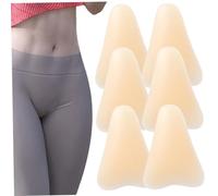 6Pcs Camel Toe Concealer, Silicone Insert Large Seamless Anti Camel Toe Underwear Guard, Portable and Reusable Anti Cameltoe Pad for Women.