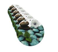 6Pcs Car Air Fresheners Cards Cobblestone Zen Flowers Hanging Fragrance Scented Cards Lasting Scent Car Aromatherapy Tablets Auto Rearview Mirror Pendant for Wardrobe Shoe Cabinet