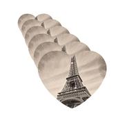 6Pcs Car Air Fresheners Cards Eiffel Tower Pattern Hanging Fragrance Scented Cards Lasting Scent Car Aromatherapy Tablets Auto Rearview Mirror Pendant for Wardrobe Shoe Cabinet