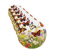 6Pcs Car Air Fresheners Cards Group of Butterflies Hanging Fragrance Scented Cards Lasting Scent Car Aromatherapy Tablets Auto Rearview Mirror Pendant for Wardrobe Shoe Cabinet