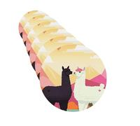 6Pcs Car Air Fresheners Cards Long Lasting Double Sided Hanging Fragrance Scented Card Alpacas in Love in The Mountains Car Aromatherapy Tablets Auto Rearview Mirror Pendant for Men Women