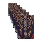 6Pcs Car Air Fresheners Cards Long Lasting Double Sided Hanging Fragrance Scented Card American Dream Catcher Car Aromatherapy Tablets Auto Rearview Mirror Pendant for Men Women
