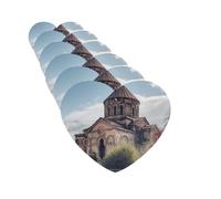 6Pcs Car Air Fresheners Cards Long Lasting Double Sided Hanging Fragrance Scented Card Armenian Church Car Aromatherapy Tablets Auto Rearview Mirror Pendant for Men Women