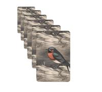 6Pcs Car Air Fresheners Cards Long Lasting Double Sided Hanging Fragrance Scented Card Barn swallow in graphite Car Aromatherapy Tablets Auto Rearview Mirror Pendant for Men Women