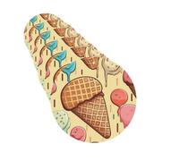 6Pcs Car Air Fresheners Cards Long Lasting Double Sided Hanging Fragrance Scented Card Ice cream and Waffle Pattern Car Aromatherapy Tablets Auto Rearview Mirror Pendant for Men Women