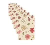 6Pcs Car Air Fresheners Cards Lovely flower patterns Hanging Fragrance Scented Cards Lasting Scent Car Aromatherapy Tablets Auto Rearview Mirror Pendant for Wardrobe Shoe Cabinet