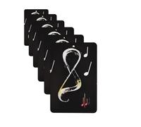 6Pcs Car Air Fresheners Cards Music Notes Hanging Fragrance Scented Cards Lasting Scent Car Aromatherapy Tablets Auto Rearview Mirror Pendant for Wardrobe Shoe Cabinet