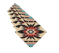 6Pcs Car Air Fresheners Cards Native American Patterns Hanging Fragrance Scented Cards Lasting Scent Car Aromatherapy Tablets Auto Rearview Mirror Pendant for Wardrobe Shoe Cabinet