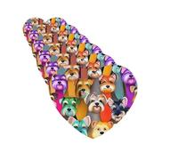 6Pcs Car Air Fresheners Cards Oil Cute Schnauzer Dogs Hanging Fragrance Scented Cards Lasting Scent Car Aromatherapy Tablets Auto Rearview Mirror Pendant for Wardrobe Shoe Cabinet