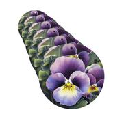 6Pcs Car Air Fresheners Cards Pansy Perfection Hanging Fragrance Scented Cards Lasting Scent Car Aromatherapy Tablets Auto Rearview Mirror Pendant for Wardrobe Shoe Cabinet