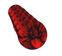 6Pcs Car Air Fresheners Cards Red Flower on Black Hanging Fragrance Scented Cards Lasting Scent Car Aromatherapy Tablets Auto Rearview Mirror Pendant for Wardrobe Shoe Cabinet