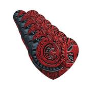 6Pcs Car Air Fresheners Cards Red tribal pattern Hanging Fragrance Scented Cards Lasting Scent Car Aromatherapy Tablets Auto Rearview Mirror Pendant for Wardrobe Shoe Cabinet