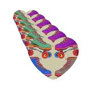 6Pcs Car Air Fresheners Cards Retro Colorful Roller Skates Hanging Fragrance Scented Cards Lasting Scent Car Aromatherapy Tablets Auto Rearview Mirror Pendant for Wardrobe Shoe Cabinet