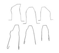 6Pcs Car Bulb Clip, Stainless Steel Headlight Clamp Retainer Spring Clips Universal Dip Dipped Beam Bulb Holder for H1 H3 H4 H7 Bulbs