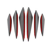 6Pcs Car bumper spoiler for VW Golf VII Variant 2017-2020, aerodynamic front splitter kit, waterproof carbon fiber pattern, scratch-resistant body trim
