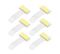 6Pcs Car Clear Invoice Ticket Folder Car Windscreen Window Parking Permit Ticket Holder Clip Also For Refrigerator Parking Permit Holder Sticker