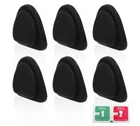 6pcs Car Cup Holder Insert Limiter, Anti-Shake Silicone Cupholder Stabilizers Self-Adhesive Non-Slip Drink Holders Pads for Fixing Water Bottle and Drinks on Most Cars RVs Trucks SUVs (Black)