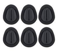 6PCS Car Cup Holder Insert, Self-Adhesive Silicone Size Reducer, Reducer to Reduce Noise Black Silicone Limiter for Automotive, RV, Truck & Universal Vehicle Accessories