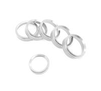 6pcs Car Dashboard A/C Control VOL TUNE Headlight Adjust Knobs Decoration Ring For Ford F150 2016 2017 2018 2019 2020 Auto Inner Parts(Silver)