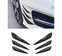 6PCS Car Front Bumper Lip Splitter for Audi A6 Avant C8 4K I 2018-2024, Car Spoiler Canards Kit Front Bumper Lip Fin Bumper Canard Splitter Diffuser Valence,Bright Black