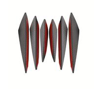 6pcs Car Spoiler Canards,Compatible with BMW 1 3 5 6 Z4 X1 X3 X5 Series E46 E60 E61 E63 E64 E70 E71 E72,Auto Parts,carbon fiber