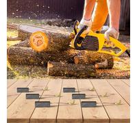 6pcs Carbon Brushes for McCulloch 2200 Chain Saw, X73, for Flymo for Woodshark 350/400 & D94 Angle Grinders - 6.2 x 11.2 x 29 mm