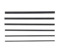 6pcs Carbon Fiber Fishing Rod Repair Kit with 6 Solid Rod Sizes | Portable Field Fixes, Rod Reinforcement for Anglers, Fits Outdoor Fly and Ice Poles, 2mm to 4.5mm