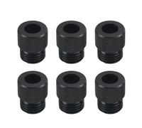 6Pcs Carbon Steel Drill Guide Bushings for Precise 2mm to 10mm Screw Hole Positioning in Woodworking and Metalworking Mild Steel Drill Bushing