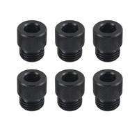 6Pcs Carbon Steel Drill Guide Bushings for Precise 2mm to 10mm Screw Hole Positioning in Woodworking and Metalworking Mild Steel Drill Bushing