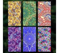 6pcs Cartoon Eid Mubarak Envelopes Elegant Pattern Paper New Year Red Envelopes HongBao Bless Words Ramadan Envelopes