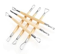 6Pcs Carving Knife Set, Double Ended Wax Carving Clay Sculpting Tools Set, Stainless Steel Jewelry Making Tools, Comfortable Handle for Home