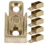 6pcs Casement Window Lock Clip Zinc Alloy 20mm Hole Spacing Keeper
