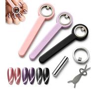6pcs Cat Eye Magnet Set For Nails, 3D Cat Eye Magnet For Beginners Nail Artists