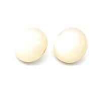 6Pcs Cat-Eyes Metal Shank Buttons 11-25mm for Women Coat Jacket Bags,Light White,15mm