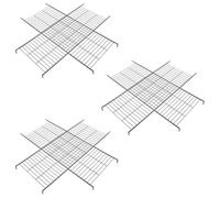 6pcs Cat Ladder for Modular Enclosure, Black Iron Anti-slip | Tall Side Barriers Enhance Agility, Free Assembly Accessory, Suitable for Apartments and Open-plan Homes