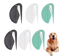 6PCS Cat Matted Fur Remover, Dematting Comb for Dogs and Cats, Effective Dematting Tool for Pet Knot Cutter Remover, Pet Grooming Brush-Dog Cat Comb for Matted Hair