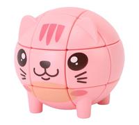 6PCS Cat Speed Cube Toy 3 Levels Difficulty Puzzle Game for Children's Logic Training Safe ABS Material