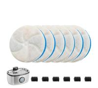 6Pcs Cat Water Fountain Filters, Cat Mate Filters, 6Pcs Activated Carbon Filter and 6Pcs Foam Filter, Pet Water Fountain Filters Replacement for Dwarfuarm Pet Water Fountain