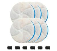 6Pcs Cat Water Fountain Filters, Cat Mate Filters, Pet Water Fountain Filters Replacement for Dwarfuarm Pet Water Fountain, 6Pcs Activated Carbon Filter and 6Pcs Foam Filter,