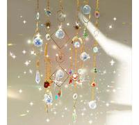 6Pcs Catcher Crystal Light Witchy Suncatcher Prism Rainbow Maker Window Hanging